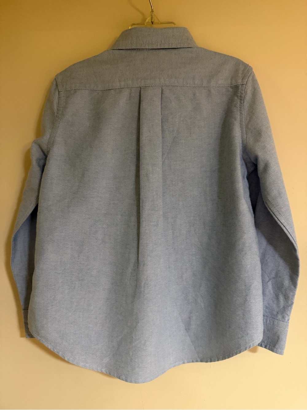 Polo by Ralph Lauren Oxford Button-Down Shirt in Light Blue with Bear Emblem - Picture 3 of 3